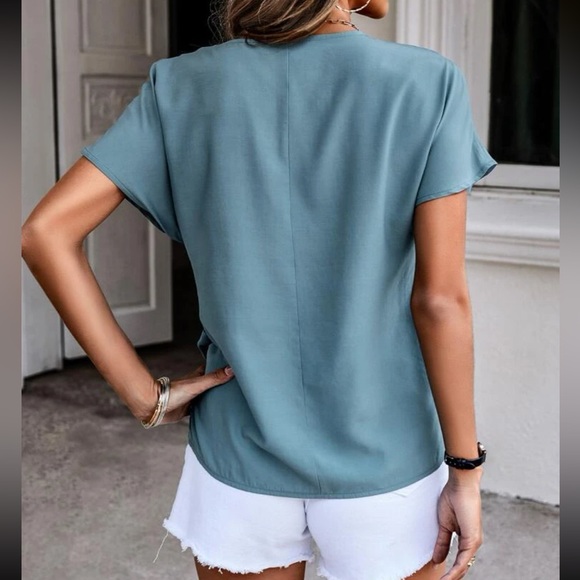 Boho batwing sleeve knot side blouse - Picture 9 of 15